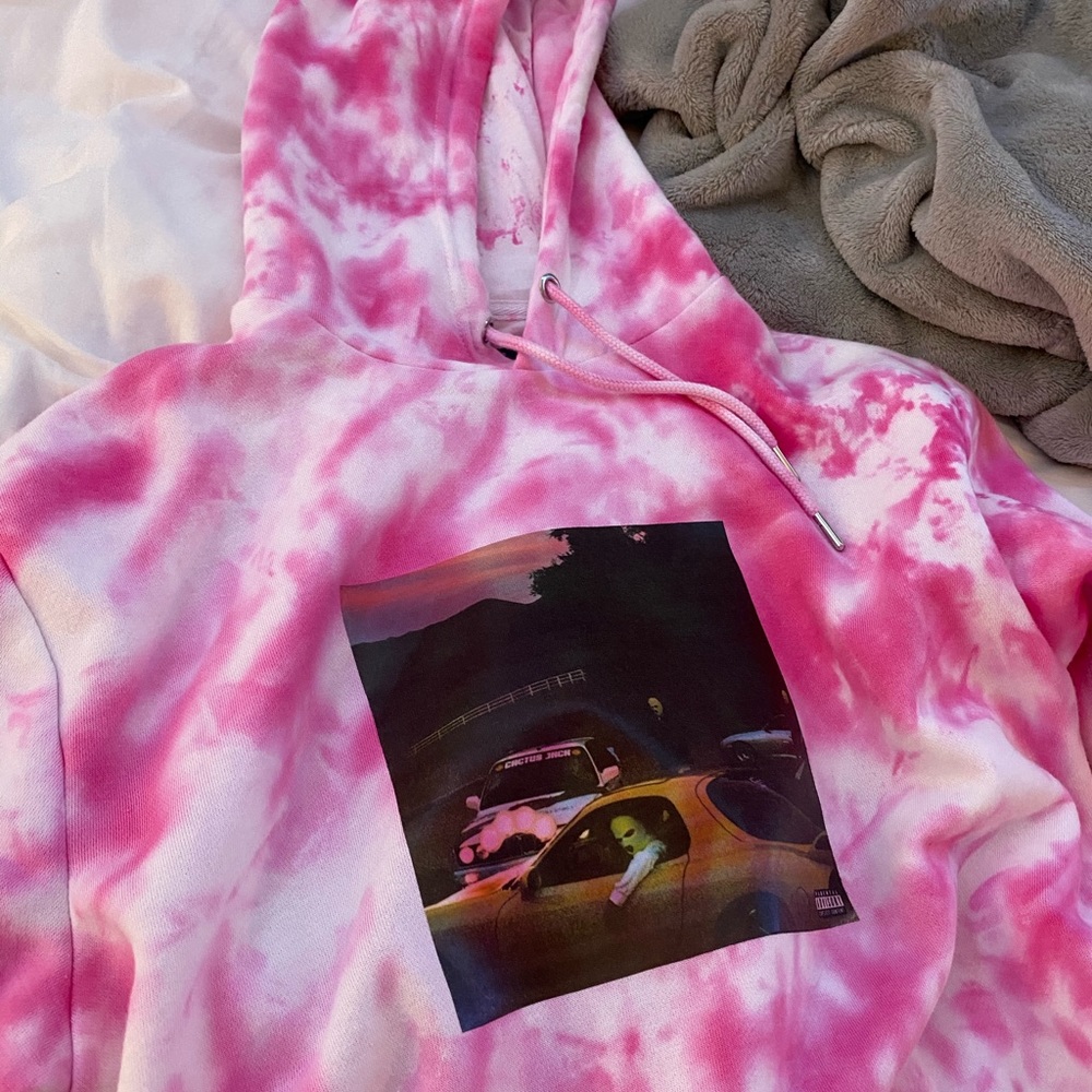 Pink Tie Dye JACKBOYS + Travis Scott Hoodie